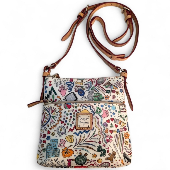 Dooney & Bourke Artist Series Doodle Crossbody Bag - Picture 1 of 15